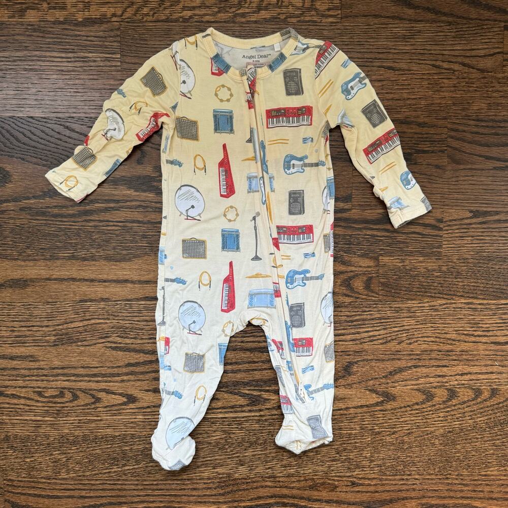 Angel Dear Rock Band Gear 2 Way Zipper Footie Sleeper | 3-6 Months